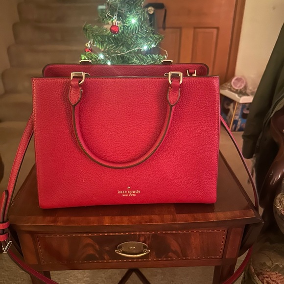 Red Kate Spade purse - Picture 4 of 9